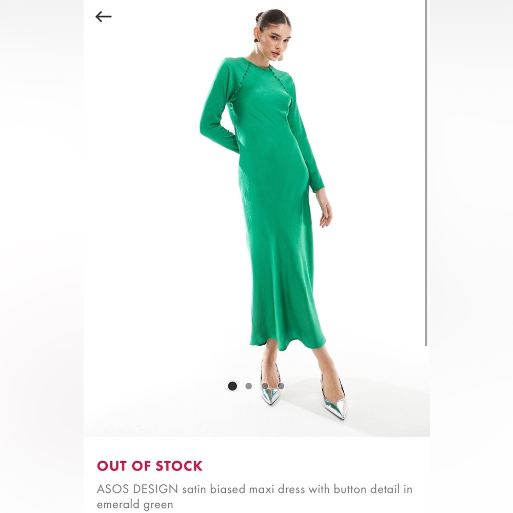 ASOS satin maxi dress